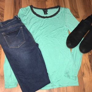 Teal long sleeve -NWOT